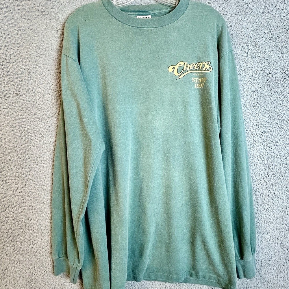 Rare Vintage Cheers Movie Cast Television Series T Shirt 90s Size Large Oneita